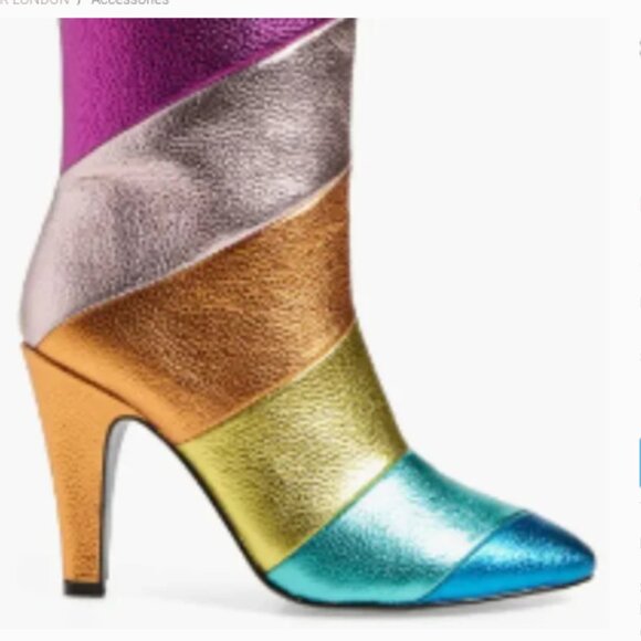 NWT KURT GEIGER LONDON Rainbow Boots - Picture 4 of 9
